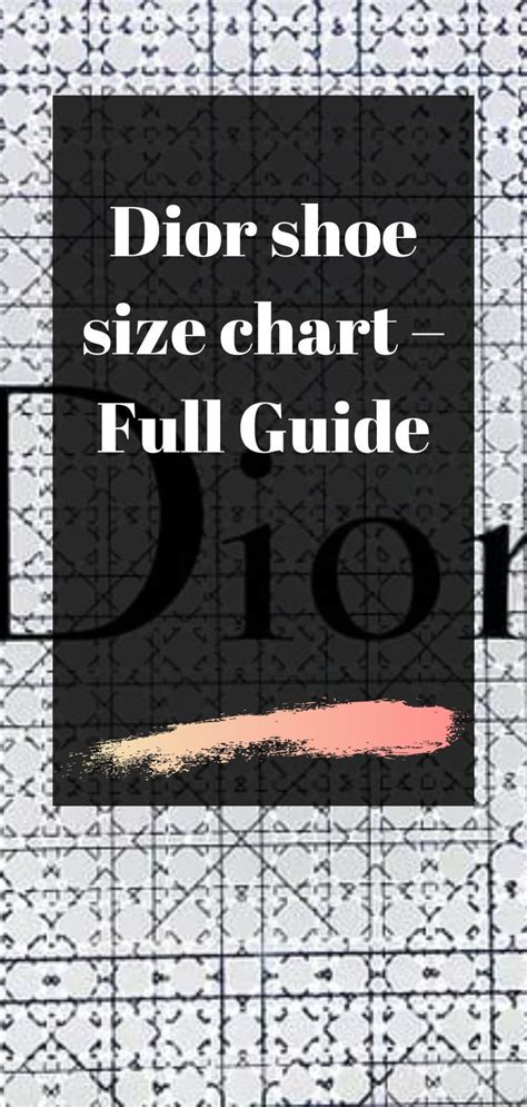 dior shaes|dior shoe size chart.